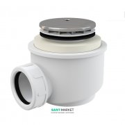 Сифон для душевого поддонa AlcaPlast Ø50 мм хром A47CR-50