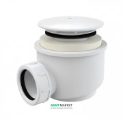 Сифон для душевого поддонa AlcaPlast Ø60 мм белый A47B-60