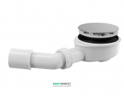 Сифон для душевого поддонa AlcaPlast заниженный хром A491CR