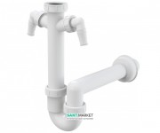 Сифон для мойки AlcaPlast с накидной гайкой 6/4