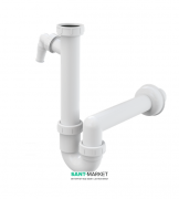 Сифон для мойки AlcaPlast с накидной гайкой 6/4