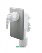 Сифон для сбора конденсата AlcaPlast под штукатурку нержавеющая сталь AKS7