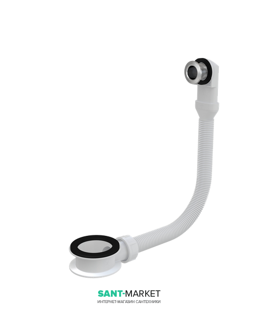 Слив-перелив для раковины AlcaPlast хром A328CR