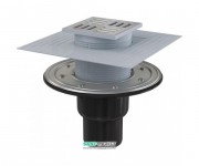 Сливной трап AlcaPlast 105×105 мм с решеткой прямой сток APV4344