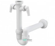 Сифон для мойки AlcaPlast с накидной гайкой 6/4