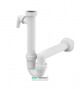 Сифон для мойки AlcaPlast с накидной гайкой 6/4