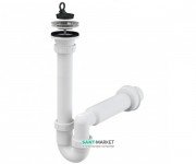 Сифон для мойки AlcaPlast с peшeткой из нержавеющей стали A800-DN50