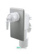 Сифон для сбора конденсата AlcaPlast под штукатурку нержавеющая сталь AKS7