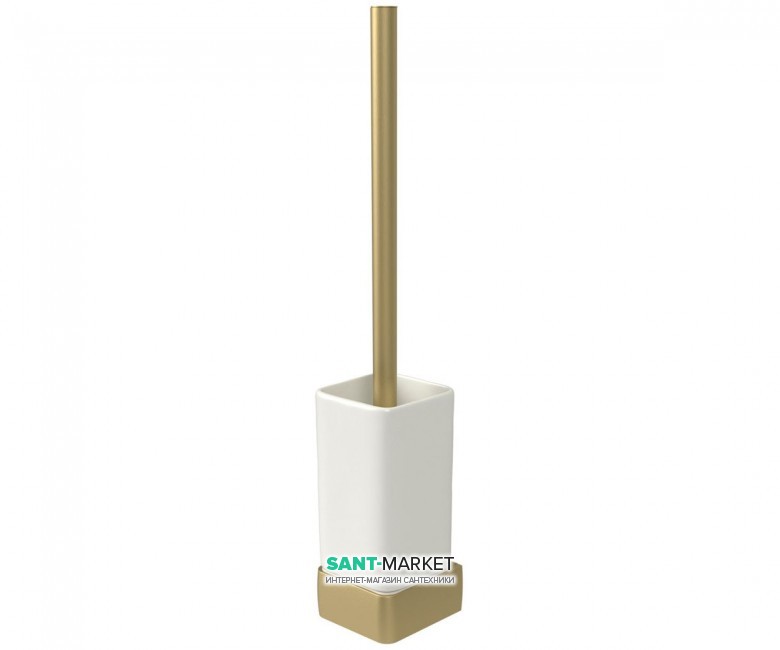 Йоржик для унітазу Haceka Aline Gold настінний білий / матове золото 1196897