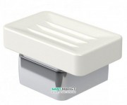 Мыльница для ванной Haceka Aline P настенная белый/хром матовый 1194608