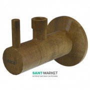 Кутовий вентиль AlcaPlast з фільтром 1/2 