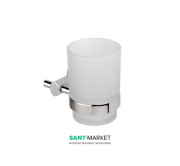 Cтакан для зубных щеток Haceka Happy Chroom матовое стекло/хром 1138845