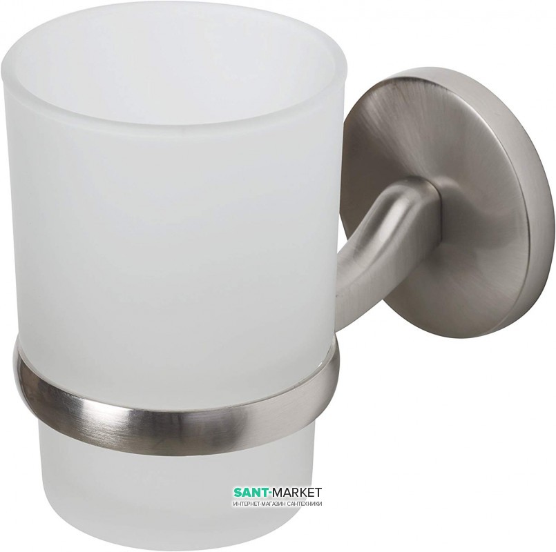 Cтакан для зубных щеток Haceka Joy Brushed одинарный 1148751