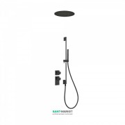 Система для душа вбудовується термостатичні Tres Block System  чорний матовий 20635203NM