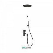 Система для душа встраиваемая термостатическая Tres Block System черный матовый 20635203NM