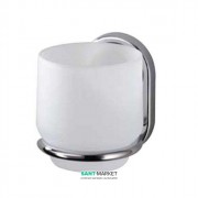 Cтакан для зубных щеток Haceka LaRonde Brillant хром/матовое стекло 1110843