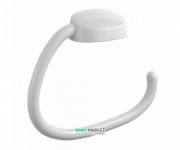 Держатель для полотенец Haceka Uno кольцевой пластик белый 1121687