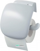 Держатель для туалетной бумаги Haceka Uno с крышкой пластик белый 1119820
