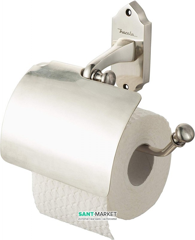 Тримач для туалетного паперу Haceka Vintage з кришкою срібло 1170893