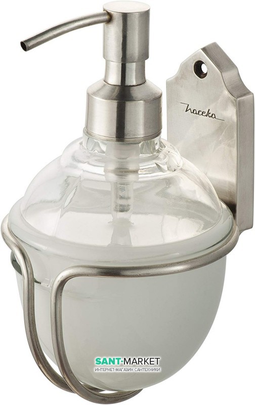 Диспенсер для рідкого мила Haceka Vintage підвісний скло / срібло 1170896