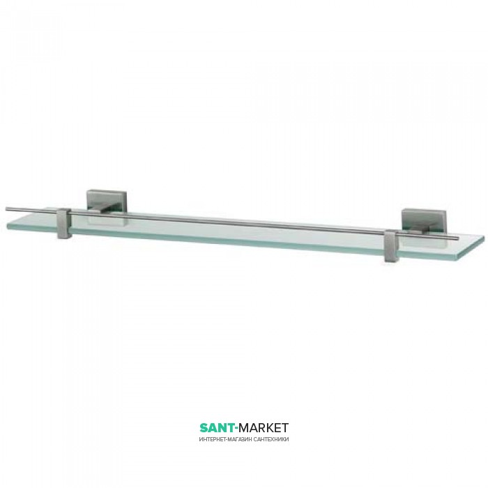 Поличка для ванної Haceka Mezzo TEC скло / матова нержавіюча сталь 1124442