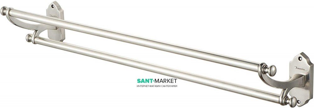 Держатель для полотенец Haceka Vintage двойной серебро 1170902