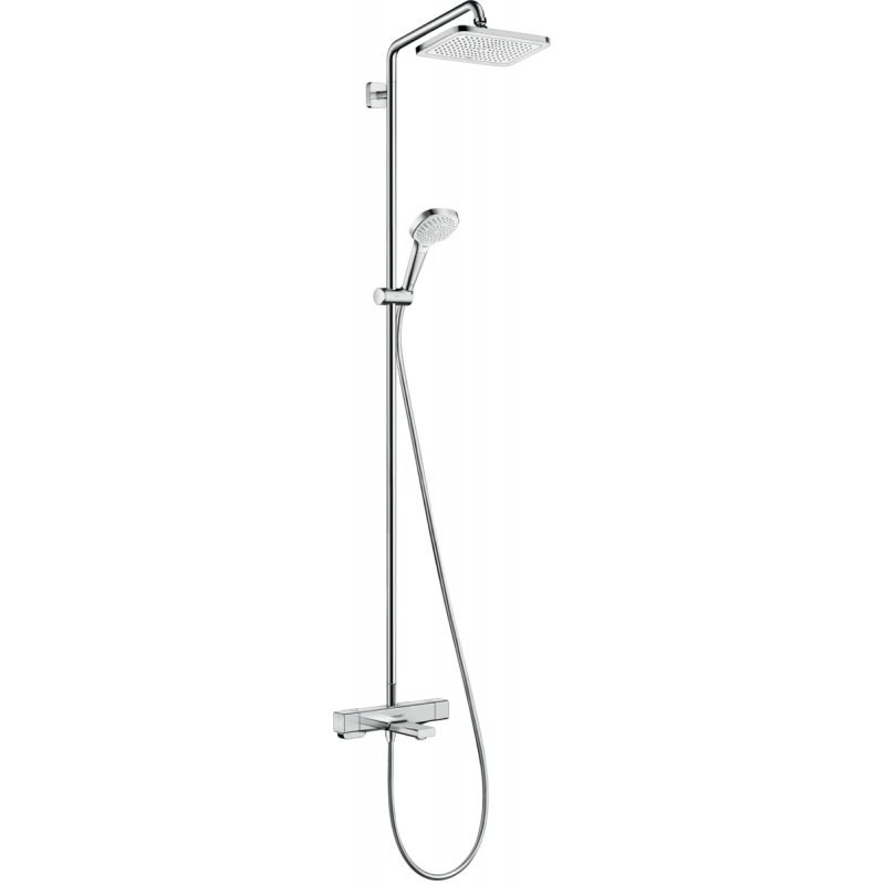 Душевая система Hansgrohe Croma E Showerpipe 280 1jet с верхним и ручным душем хром 27687000