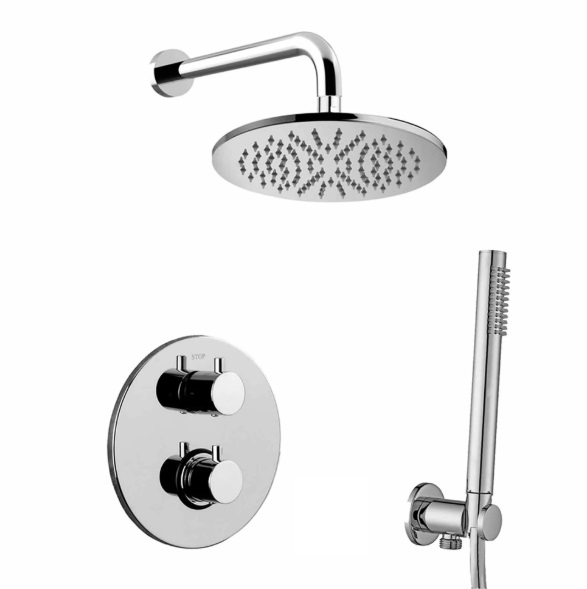 Душова система прихованого монтажу PAFFONI LEVEL KIT LIQ018 CR колір хром