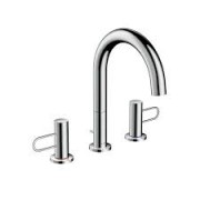 Смеситель для раковины Hansgrohe Axor Uno на 3 отверстия хром 38054000
