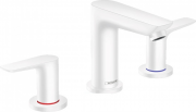 Смеситель для раковины Hansgrohe Talis E со сливным гарнитуром белый матовый 71733700