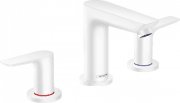 Смеситель для раковины Hansgrohe Talis E со сливным гарнитуром белый матовый 71733700