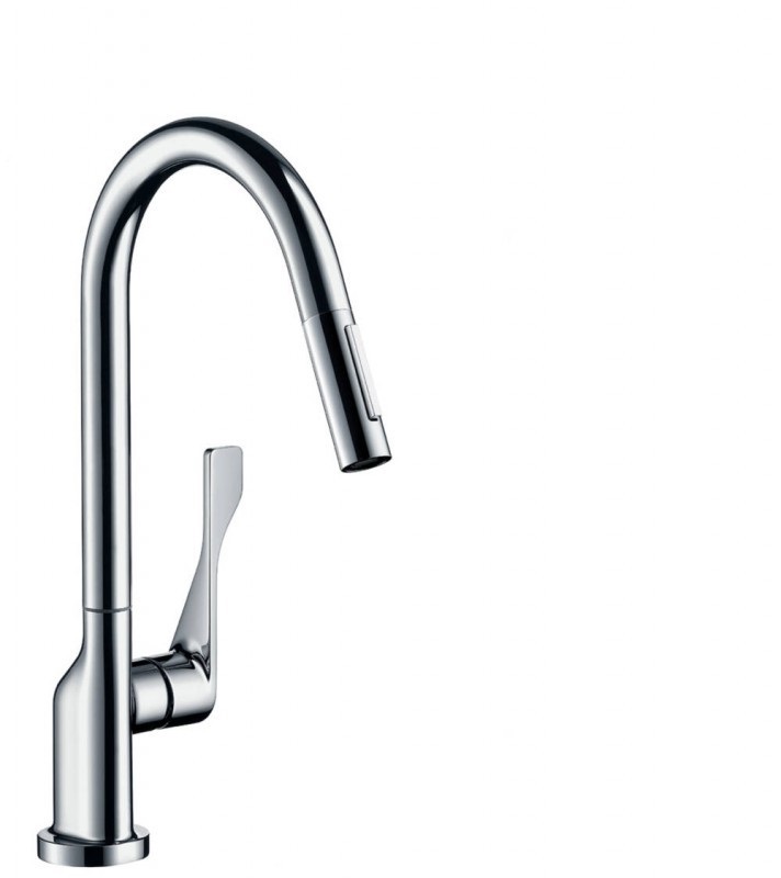Змішувач для кухні Hansgrohe Axor Citterio з витяжним душем хром 39832000