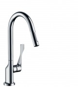 Змішувач для кухні Hansgrohe Axor Citterio з витяжним душем хром 39832000
