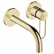 Смеситель для раковины Hansgrohe Axor Uno настенный золото 38121930