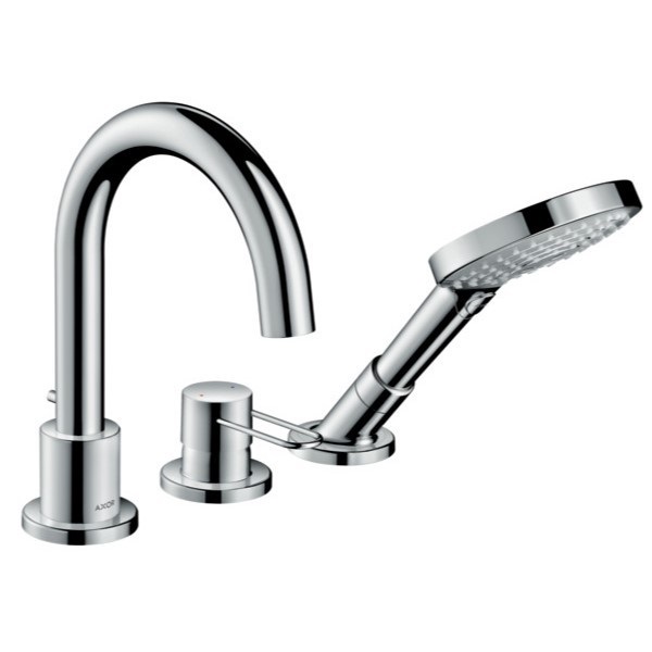Смеситель для ванной Hansgrohe Axor Uno на 3 отверстия хром 38436000