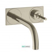 Смеситель для раковины Hansgrohe Axor Uno настенный шлифованный никель 38115820