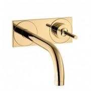 Смеситель для раковины Hansgrohe Axor Uno настенный золото 38115930
