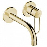 Смеситель для раковины Hansgrohe Axor Uno настенный золото 38121930