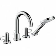 Смеситель для ванной Hansgrohe Axor Uno на 4 отверстия хром 38445000