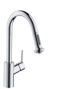 Смеситель для кухни Hansgrohe Talis M52 220 Eco 2jet с вытяжным изливом однорычажный 72831000