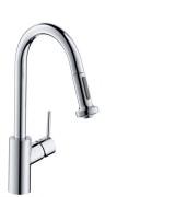 Смеситель для кухни Hansgrohe Talis M52 220 Eco 2jet с вытяжным изливом однорычажный 72831000