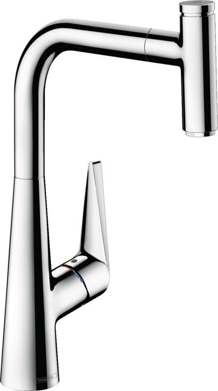 Смеситель для кухни Hansgrohe Talis Select M51 300 Eco 1jet с вытяжным изливом однорычажный 72826000