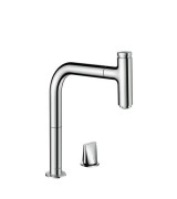 Смеситель для кухни Hansgrohe Metris Select M71 200 Eco 2jet sBox с вытяжным изливом однорычажный хром 73825000