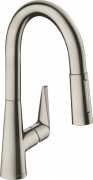 Смеситель для кухни Hansgrohe Talis M51 160 2jet с вытяжным изливом однорычажный сталь 73850800