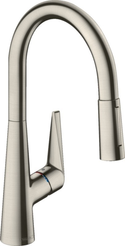Смеситель для кухни Hansgrohe Talis M51 200 2jet с вытяжным изливом однорычажный сталь 73851800