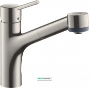 Смеситель для кухни Hansgrohe Talis M52 170 2jet с вытяжным изливом однорычажный сталь 73860800