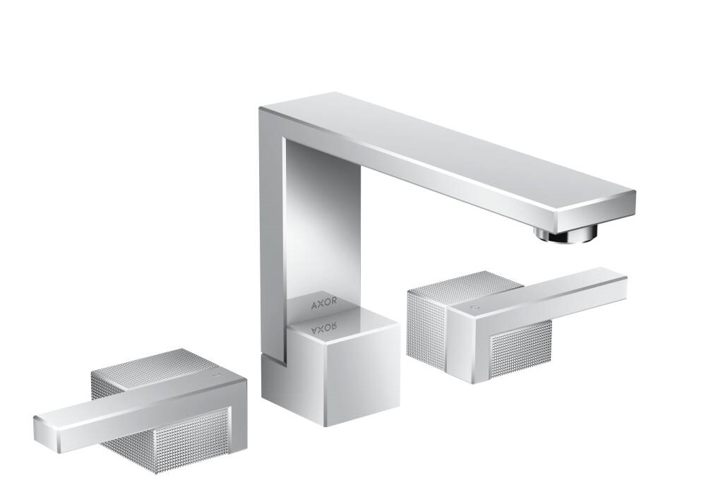 Змішувач для раковини Hansgrohe Axor Edge на 3 отвори з алмазної огранюванням 46051000