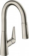 Смеситель для кухни Hansgrohe Talis M51 160 2jet с вытяжным изливом однорычажный сталь 73850800