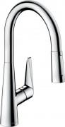 Смеситель для кухни Hansgrohe Talis M51 200 2jet с вытяжным изливом однорычажный хром 73851000