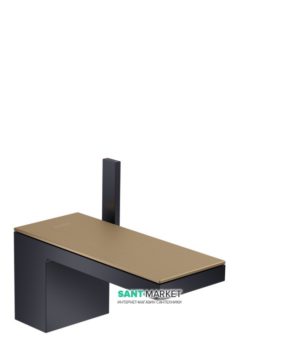 Смеситель для раковины Hansgrohe Axor MyEdition чёрный матовый/брашированная бронза 47010360